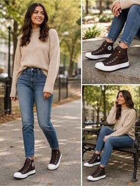 Converse Chuck Taylor All Star High Top Lugged‎ Boots Dark Root Brown
Size 10